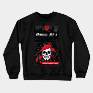 Metalocalypse Dethklok Duncan Hills Coffee - French Vanilla Crewneck Sweatshirt